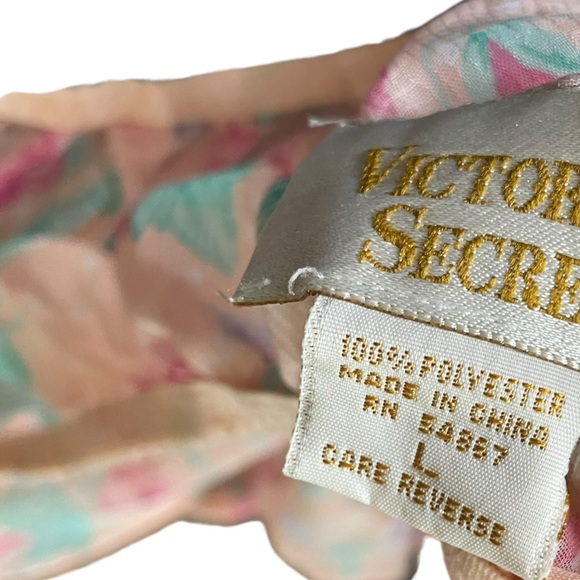 Victoria’s Secret Vintage Gold Label Sheer Romantic Floral Cheeky Bloomer Shorts - Picture 4 of 4